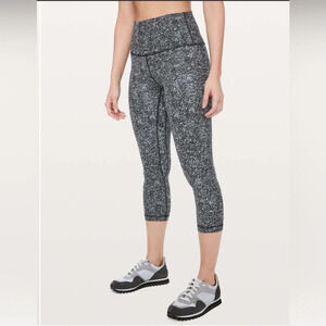 Lululemon Align Crop *21" Diffuse Starlight Black